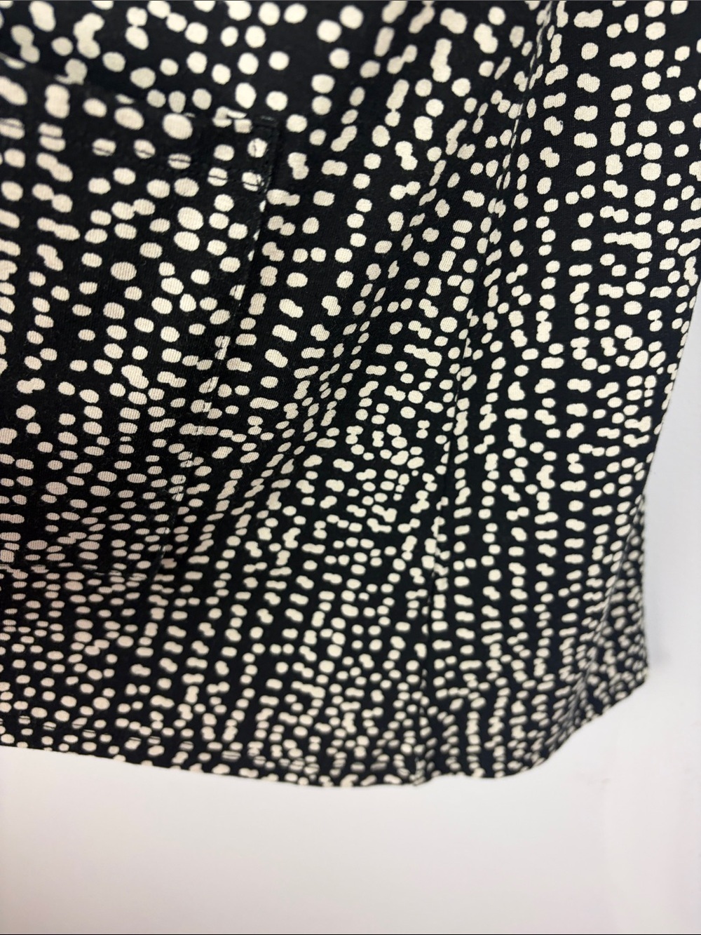 Habitat Women’s Open Front Cardigan XL Black White Dot Print Stretch Jacket - Picture 10 of 13